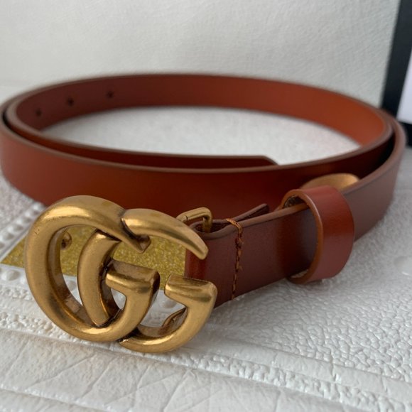 Leather belts with GG buckle main image 4